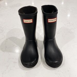 Toddler Hunter Rain Boots, Black Size 9